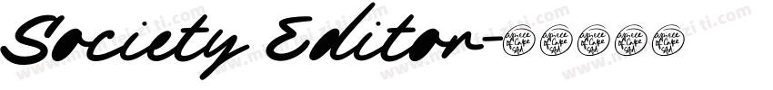 Society Editor字体转换